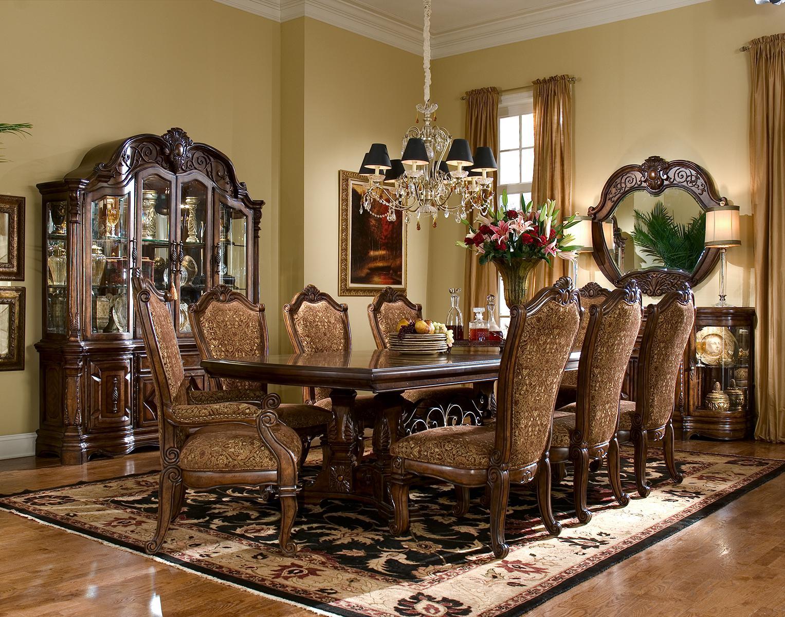 Windsor Court China Buffet in Vintage Fruitwood 70005-6-54 - Luxury Home Furniture (MI)