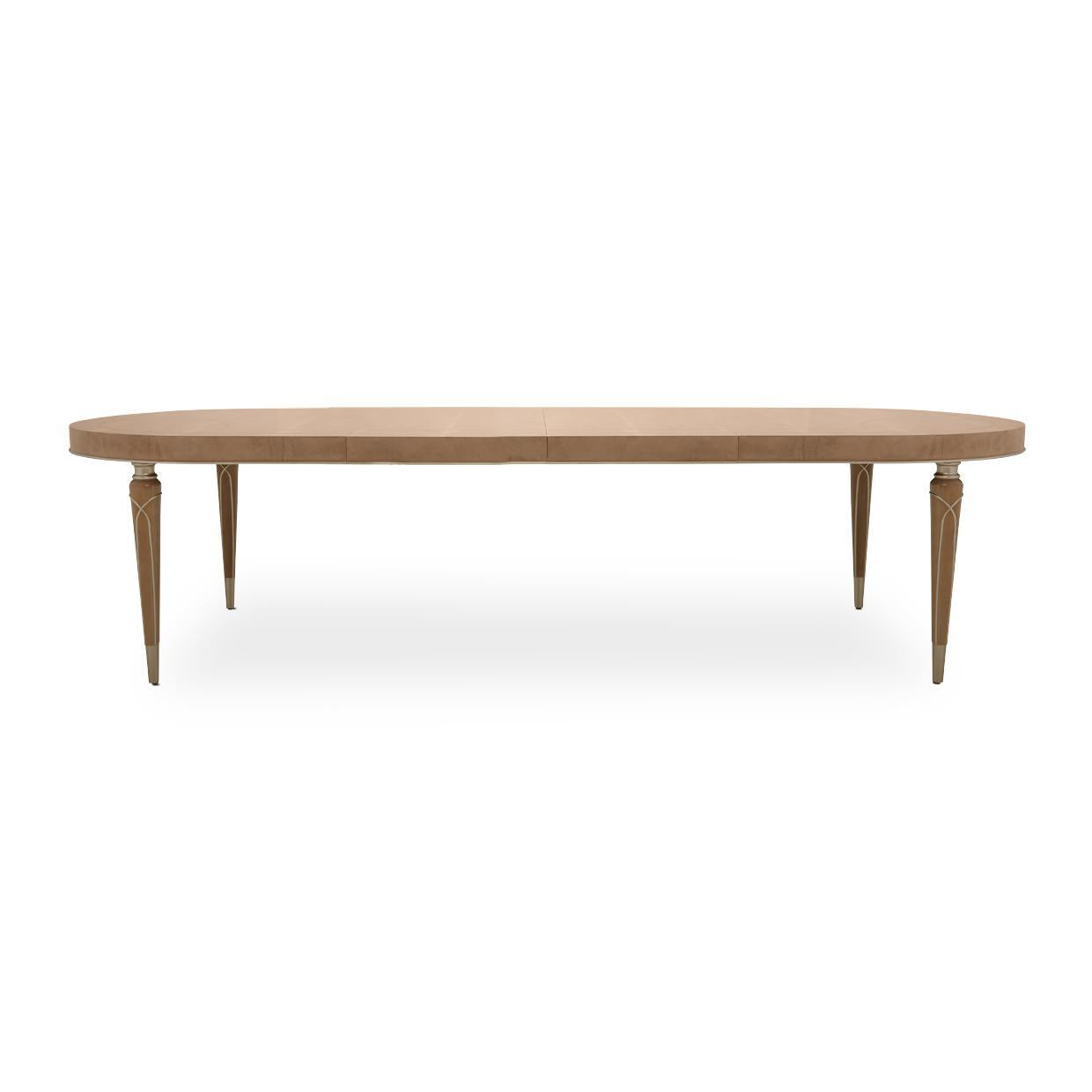 Villa Cherie 4 Leg Oval Dining Table in Caramel
