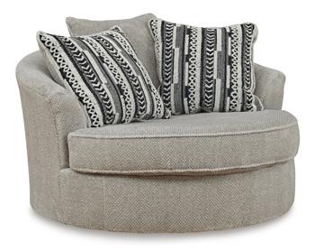 Calnita Oversized Swivel Accent Chair - Luxury Home Furniture (MI)