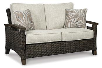 Paradise Trail Outdoor Loveseat, Lounge Chairs and Fire Pit Table - Luxury Home Furniture (MI)