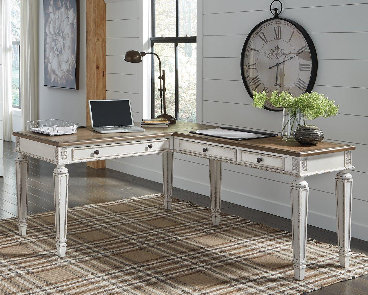 Realyn 2-Piece Home Office Lift Top Desk - Luxury Home Furniture (MI)