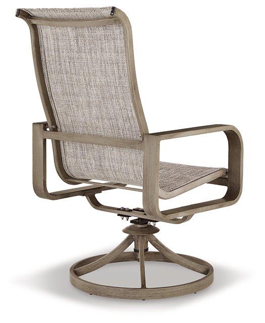 Beach Front Sling Swivel Chair (Set of 2) - Luxury Home Furniture (MI)