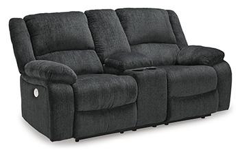 Draycoll Power Reclining Loveseat with Console