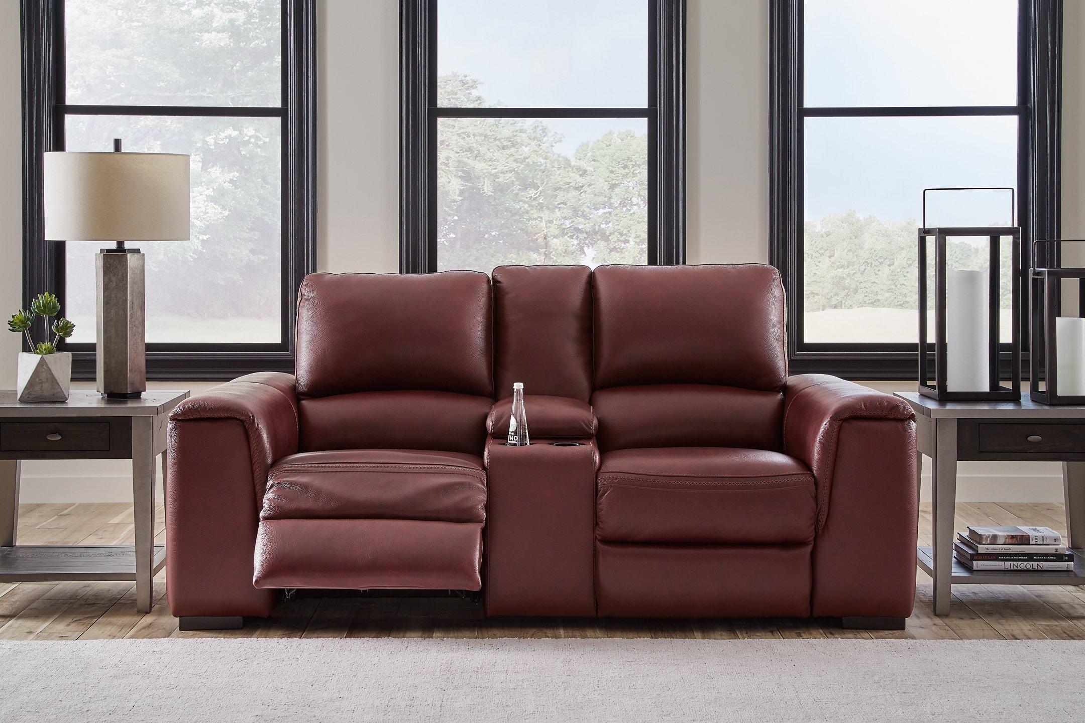 Alessandro Power Reclining Loveseat with Console - Luxury Home Furniture (MI)