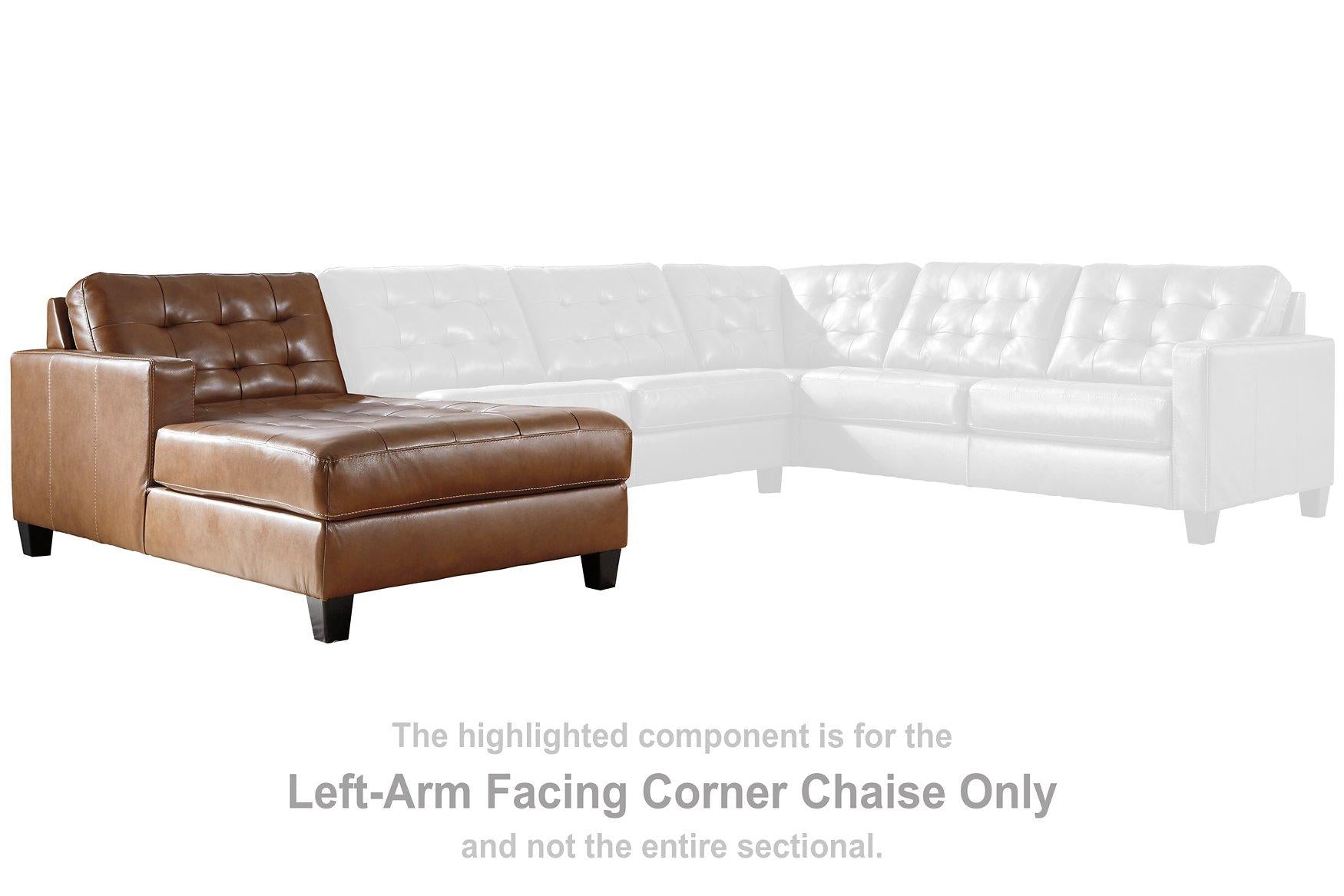 Baskove Sectional with Chaise - Luxury Home Furniture (MI)