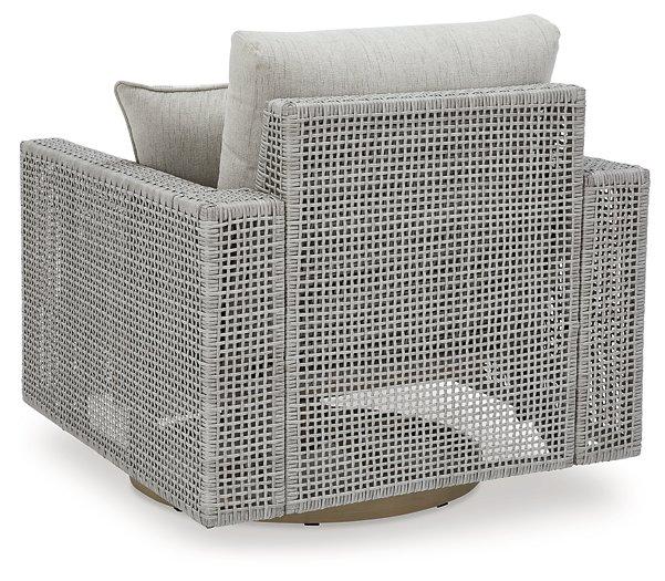 Seton Creek Outdoor Swivel Lounge with Cushion - Luxury Home Furniture (MI)