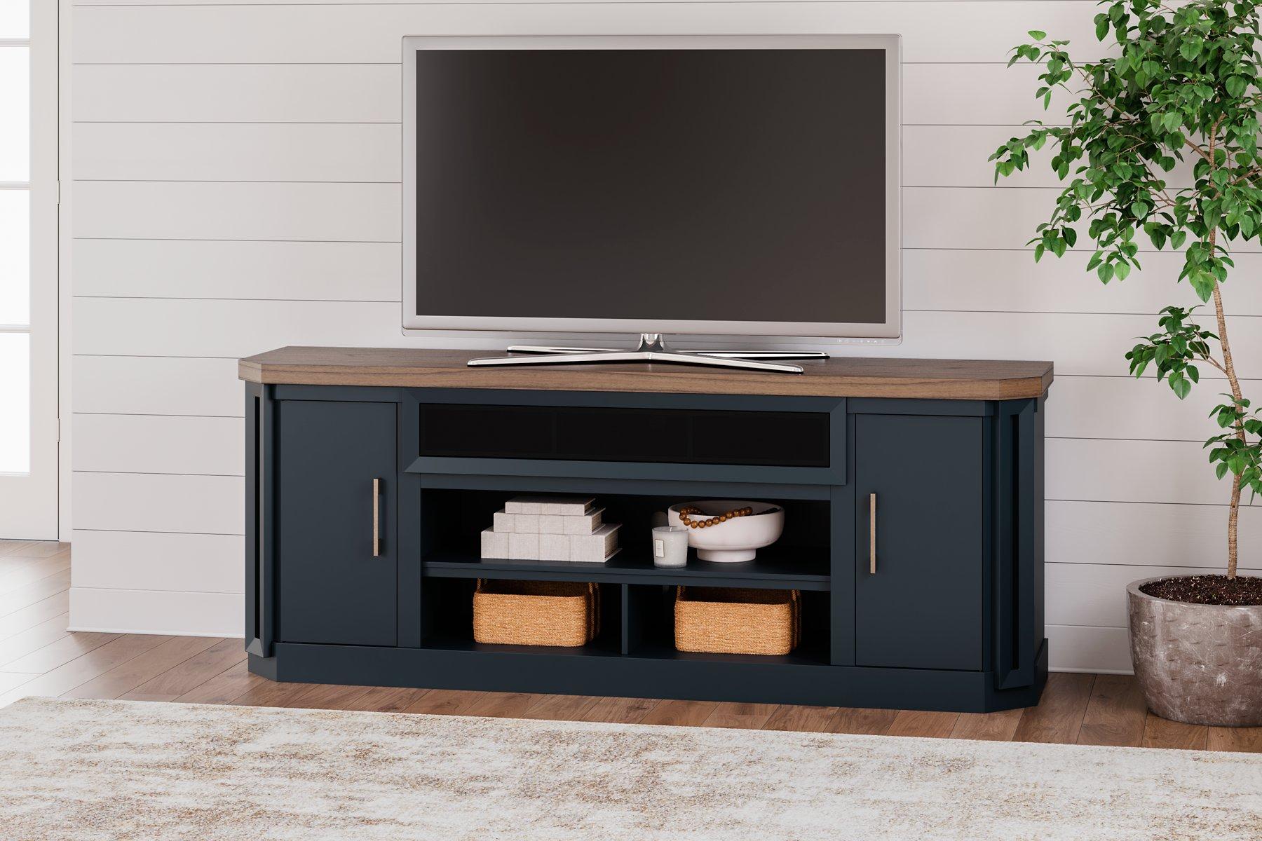 Landocken 83" TV Stand with Electric Fireplace - Luxury Home Furniture (MI)