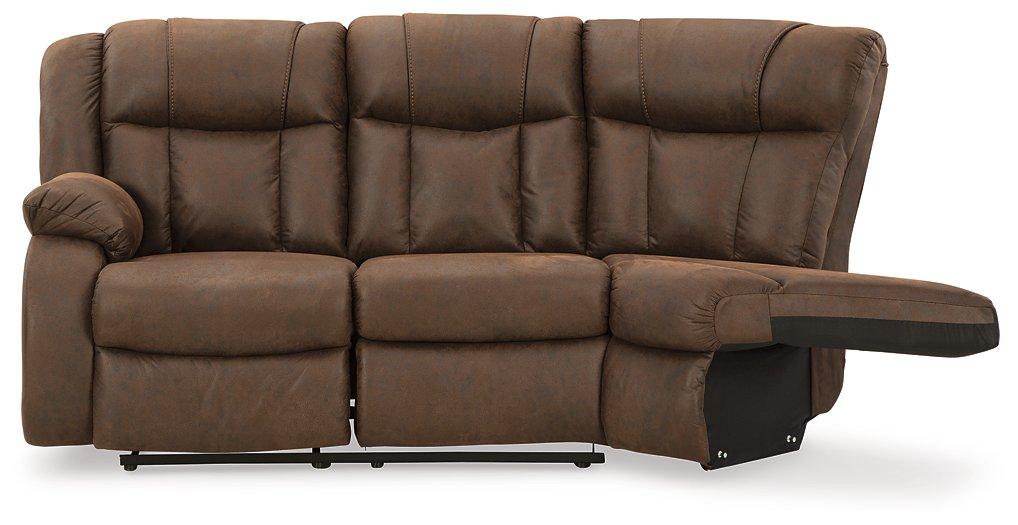 Trail Boys 2-Piece Reclining Sectional - Luxury Home Furniture (MI)