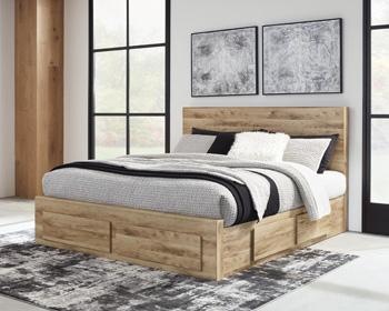 Hyanna Panel Storage Bed with 2 Under Bed Storage Drawer - Luxury Home Furniture (MI)
