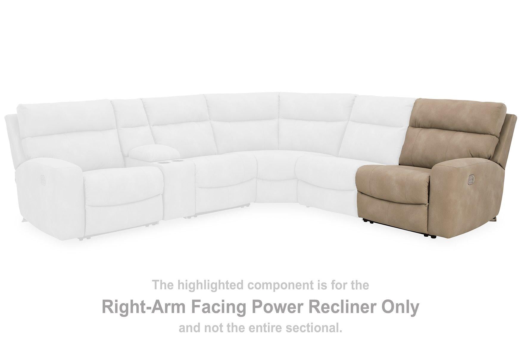 Next-Gen DuraPella Power Reclining Sectional Loveseat with Console - Luxury Home Furniture (MI)