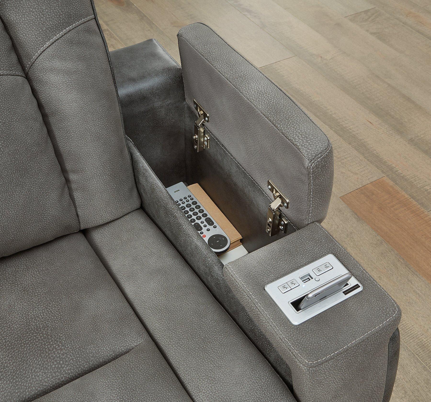Next-Gen DuraPella Power Reclining Loveseat with Console - Luxury Home Furniture (MI)