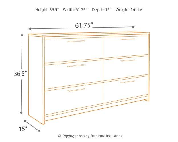 Baystorm Dresser and Mirror - Luxury Home Furniture (MI)