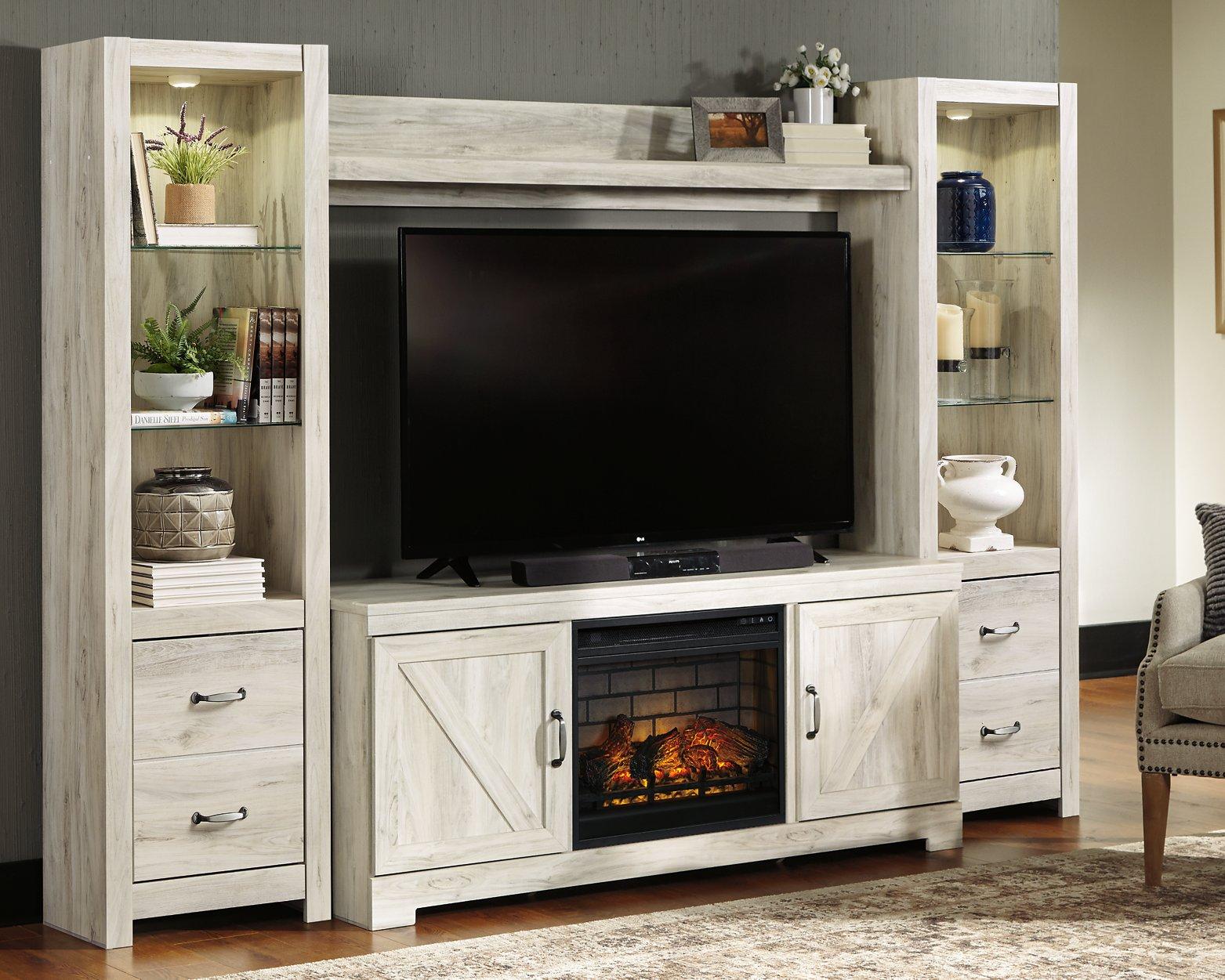 Bellaby 4-Piece Entertainment Center with Electric Fireplace - Luxury Home Furniture (MI)