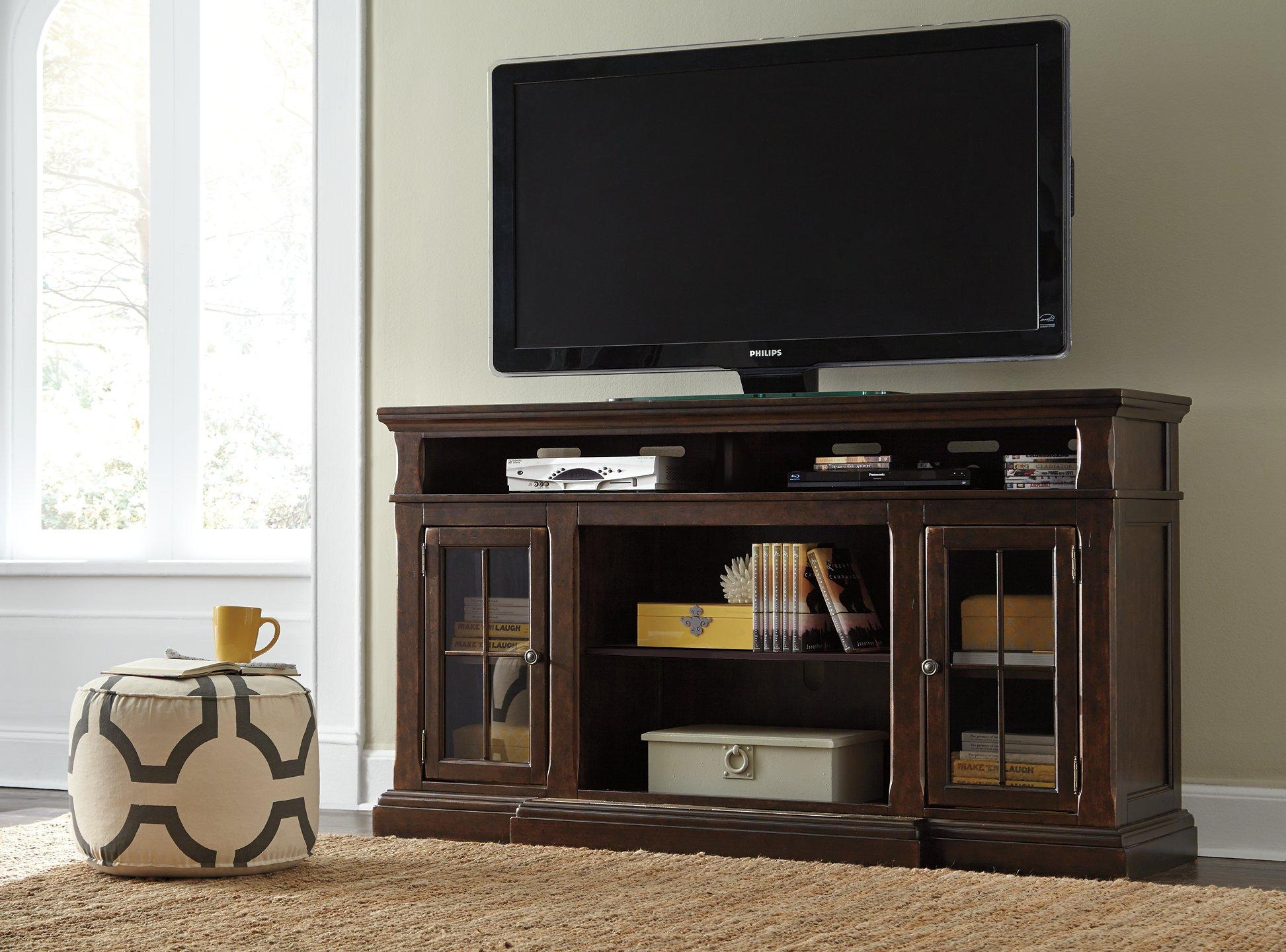 Roddinton 72" TV Stand with Electric Fireplace - Luxury Home Furniture (MI)