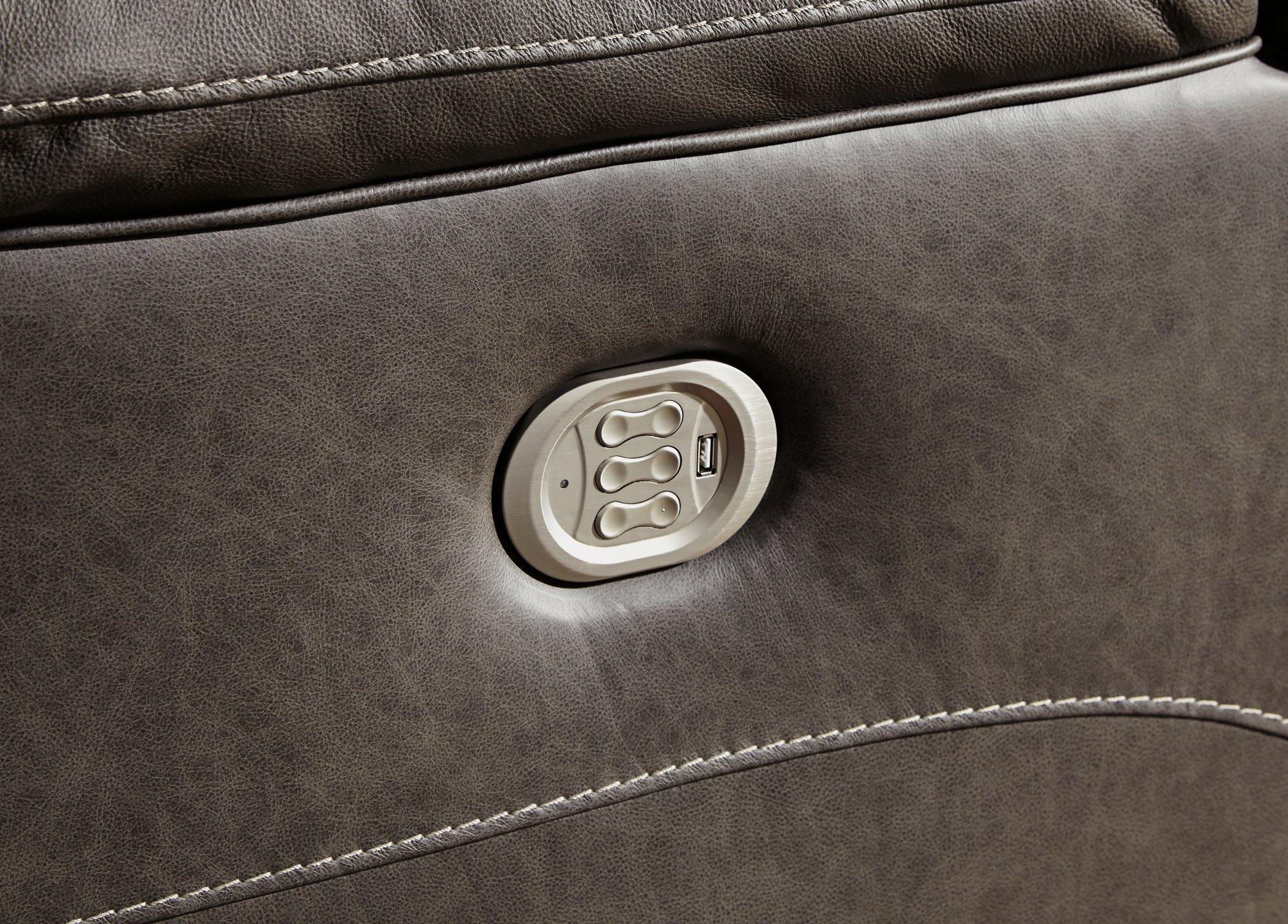 Wurstrow Power Reclining Loveseat with Console - Luxury Home Furniture (MI)