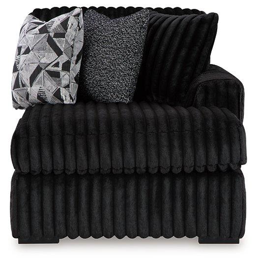 Midnight-Madness Sectional with Chaise - Luxury Home Furniture (MI)