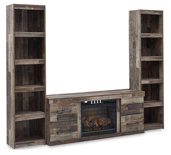 Derekson 3-Piece Entertainment Center with Electric Fireplace - Luxury Home Furniture (MI)