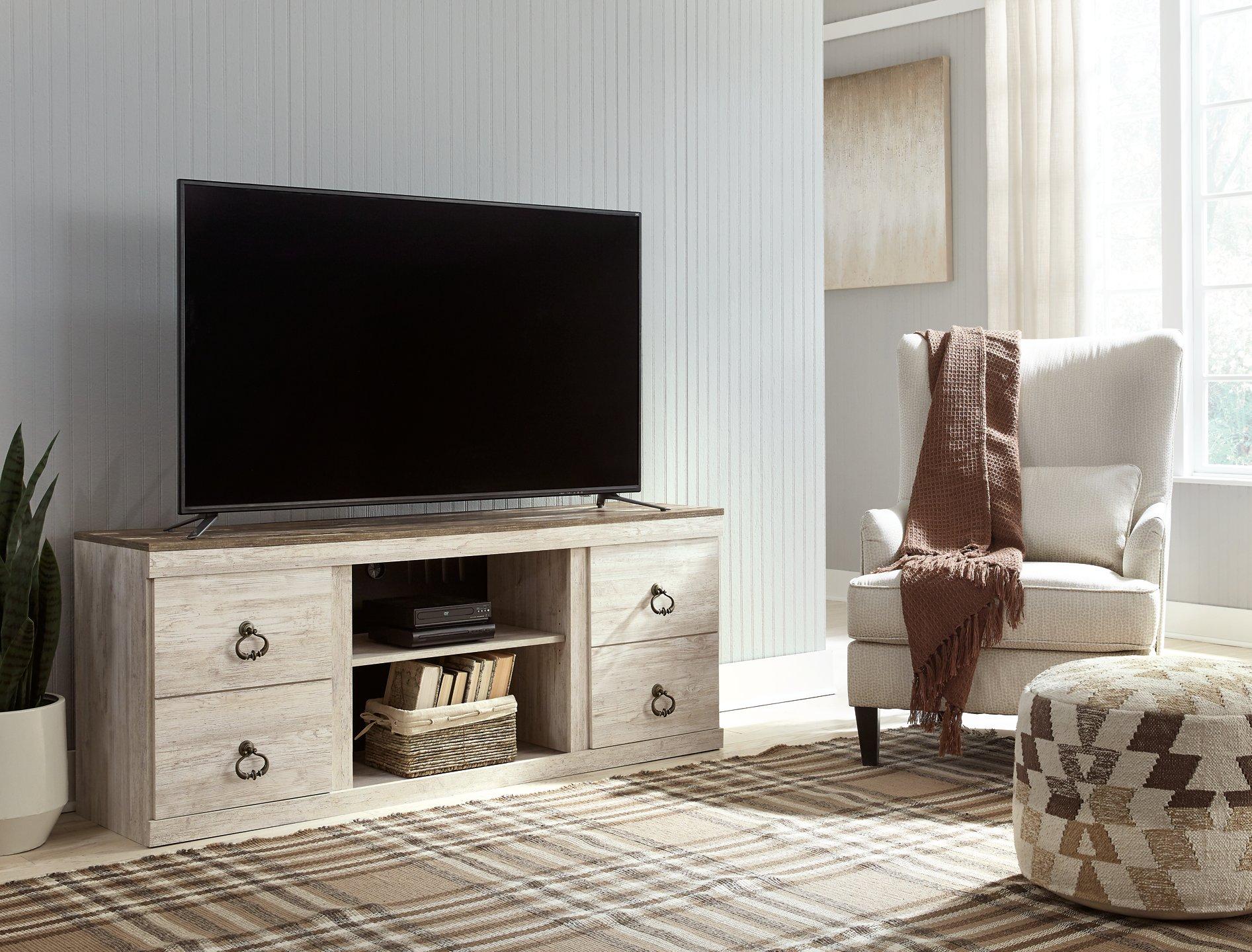 Willowton TV Stand with Electric Fireplace - Luxury Home Furniture (MI)