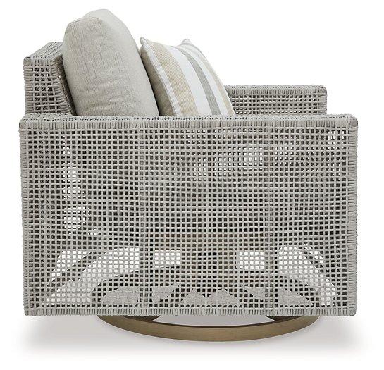 Seton Creek Outdoor Swivel Lounge with Cushion - Luxury Home Furniture (MI)