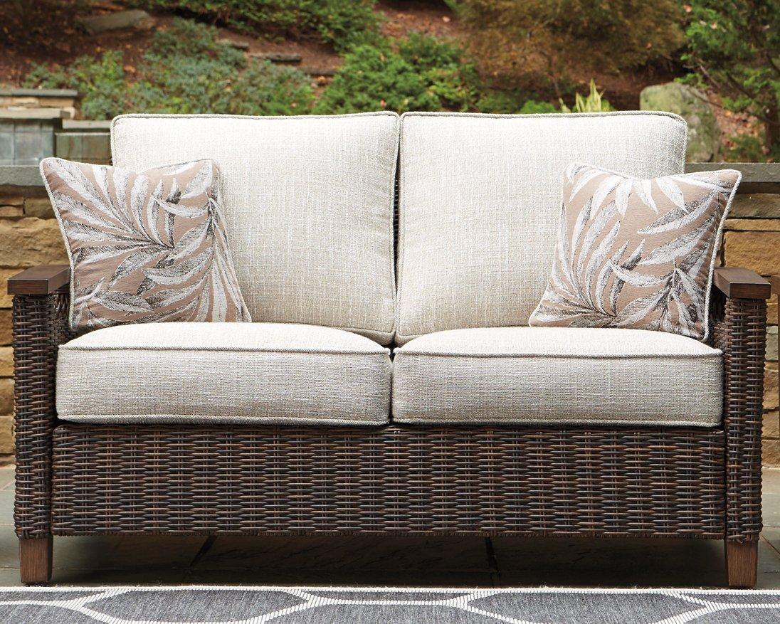 Paradise Trail Outdoor Loveseat, Lounge Chairs and Fire Pit Table - Luxury Home Furniture (MI)