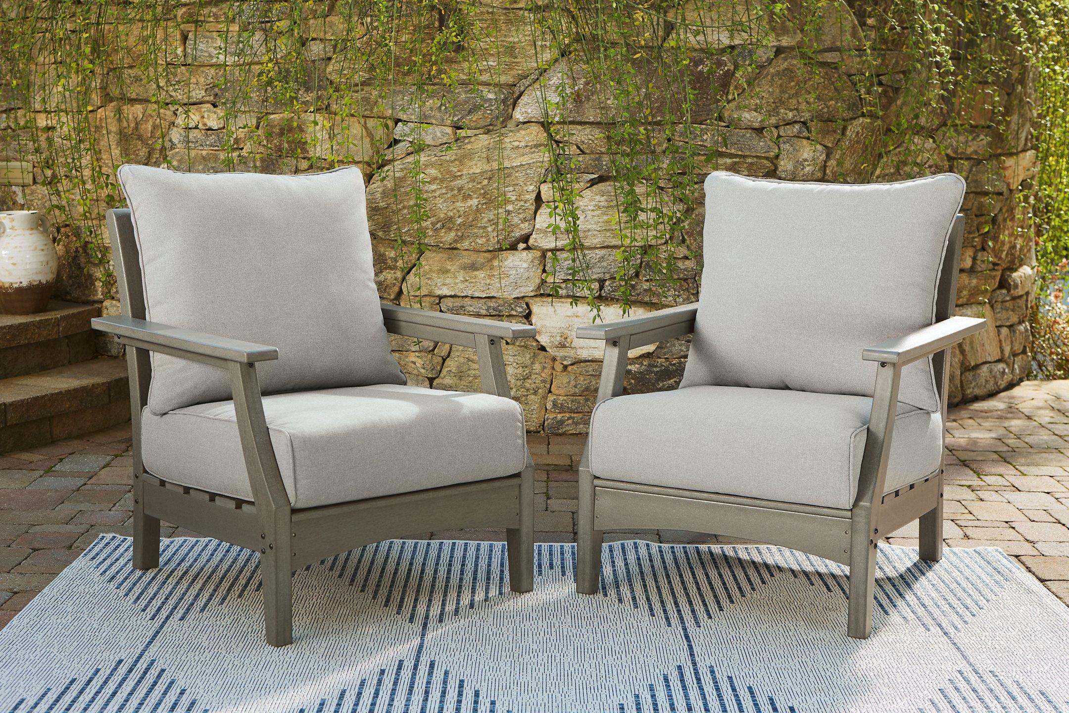Visola Lounge Chair with Cushion (Set of 2) - Luxury Home Furniture (MI)