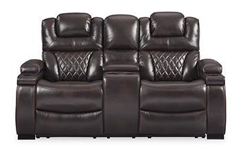 Warnerton Power Reclining Loveseat with Console - Luxury Home Furniture (MI)