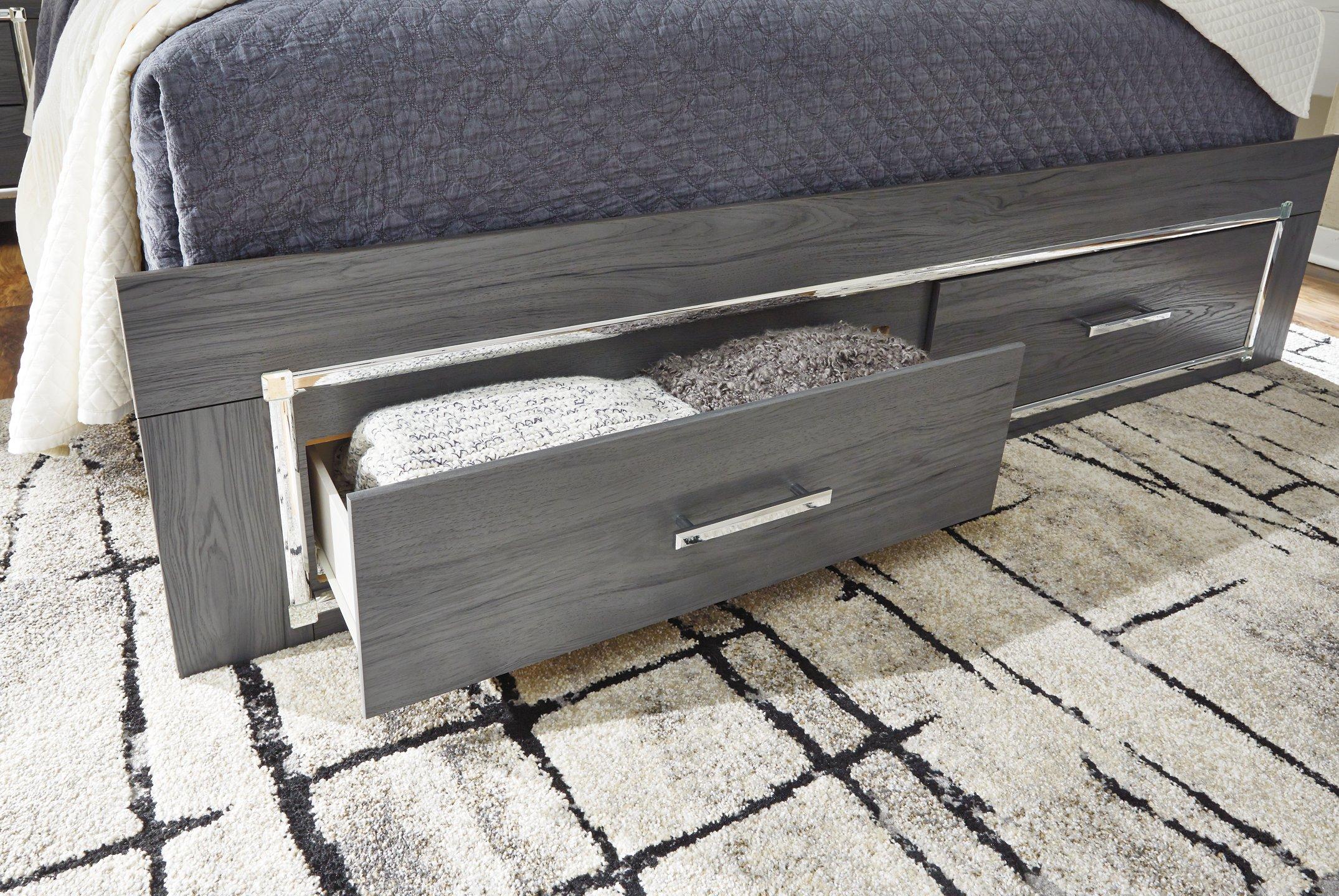 Lodanna Bed with 2 Storage Drawers - Luxury Home Furniture (MI)