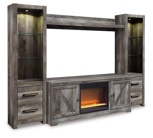 Wynnlow 4-Piece Entertainment Center with Electric Fireplace - Luxury Home Furniture (MI)