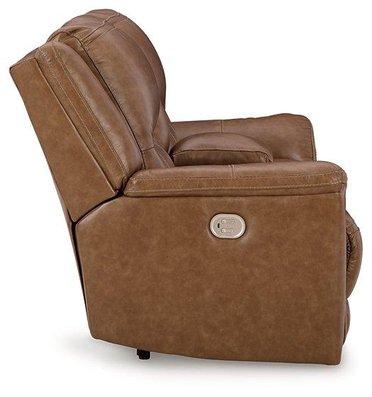 Trasimeno Power Reclining Loveseat with Console - Luxury Home Furniture (MI)