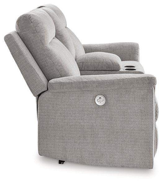 Barnsana Power Reclining Loveseat with Console - Luxury Home Furniture (MI)