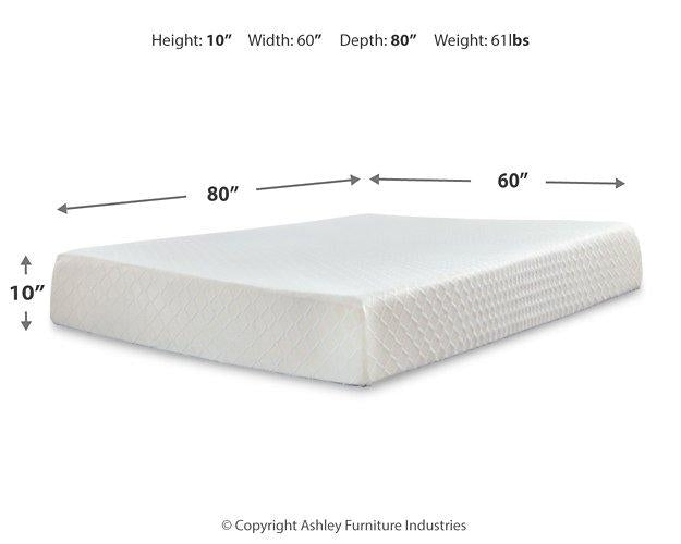 10 Inch Chime Memory Foam Mattress Set - Luxury Home Furniture (MI)