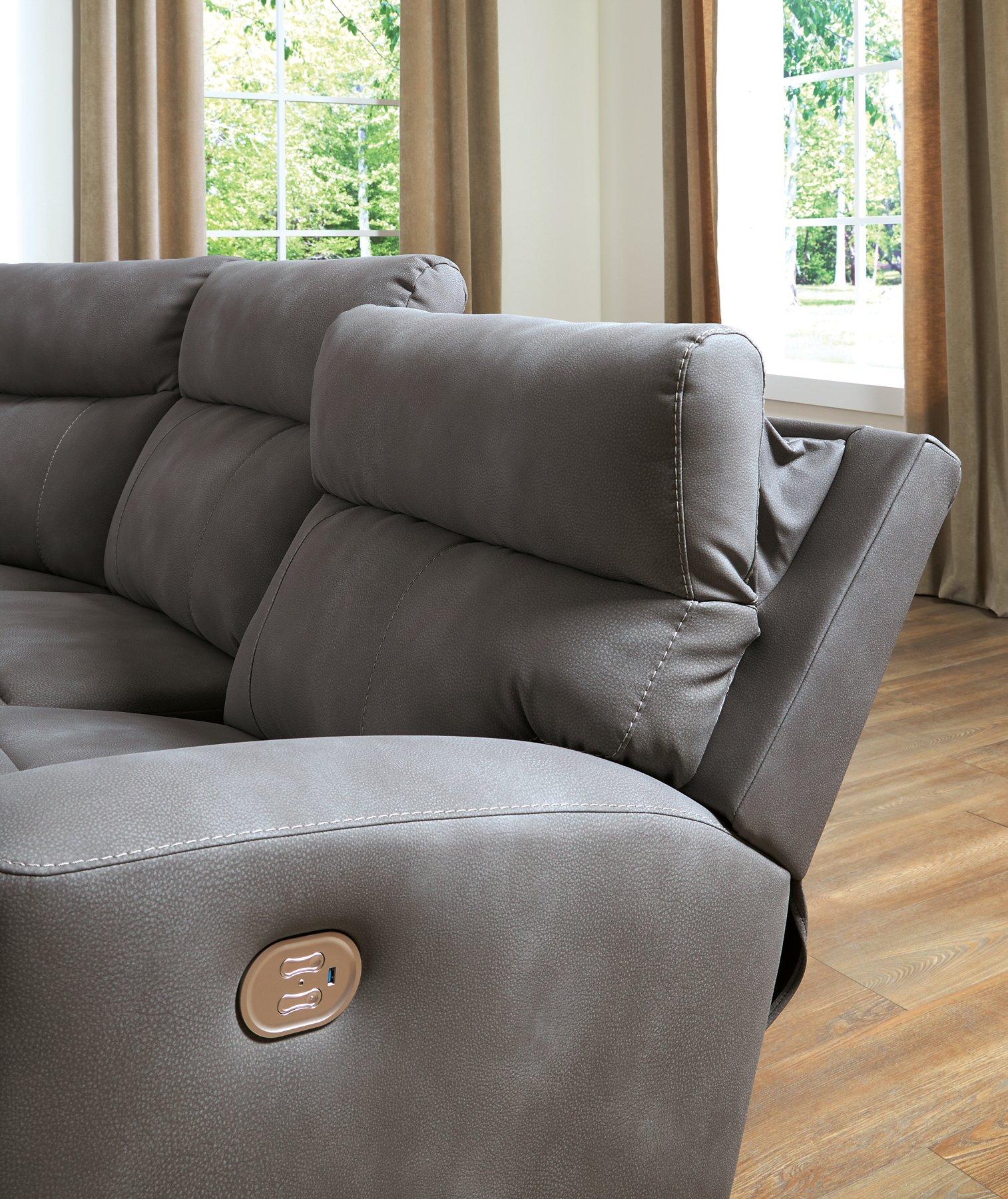 Next-Gen DuraPella Performance Fabric 3-Piece Dual Power Reclining Modular Sofa - Luxury Home Furniture (MI)