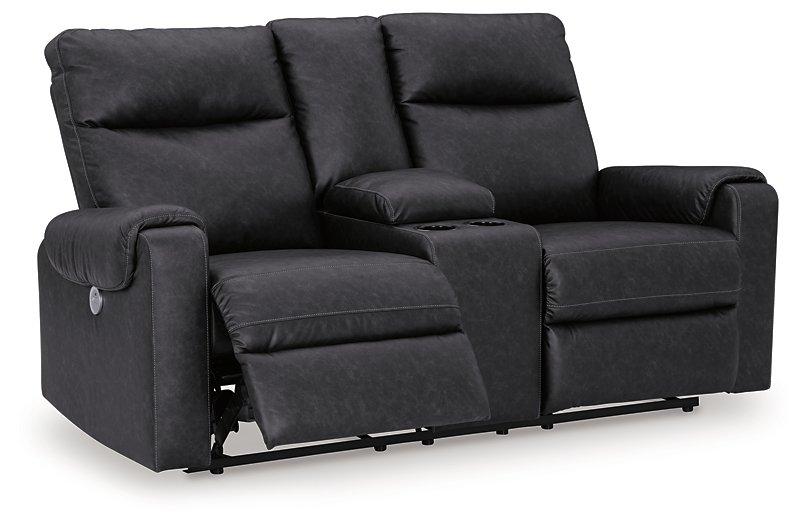 Axtellton Power Reclining Loveseat with Console - Luxury Home Furniture (MI)
