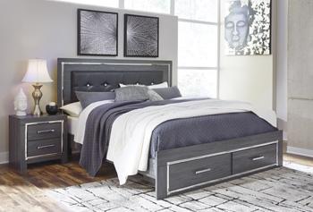 Lodanna Bed with 2 Storage Drawers - Luxury Home Furniture (MI)