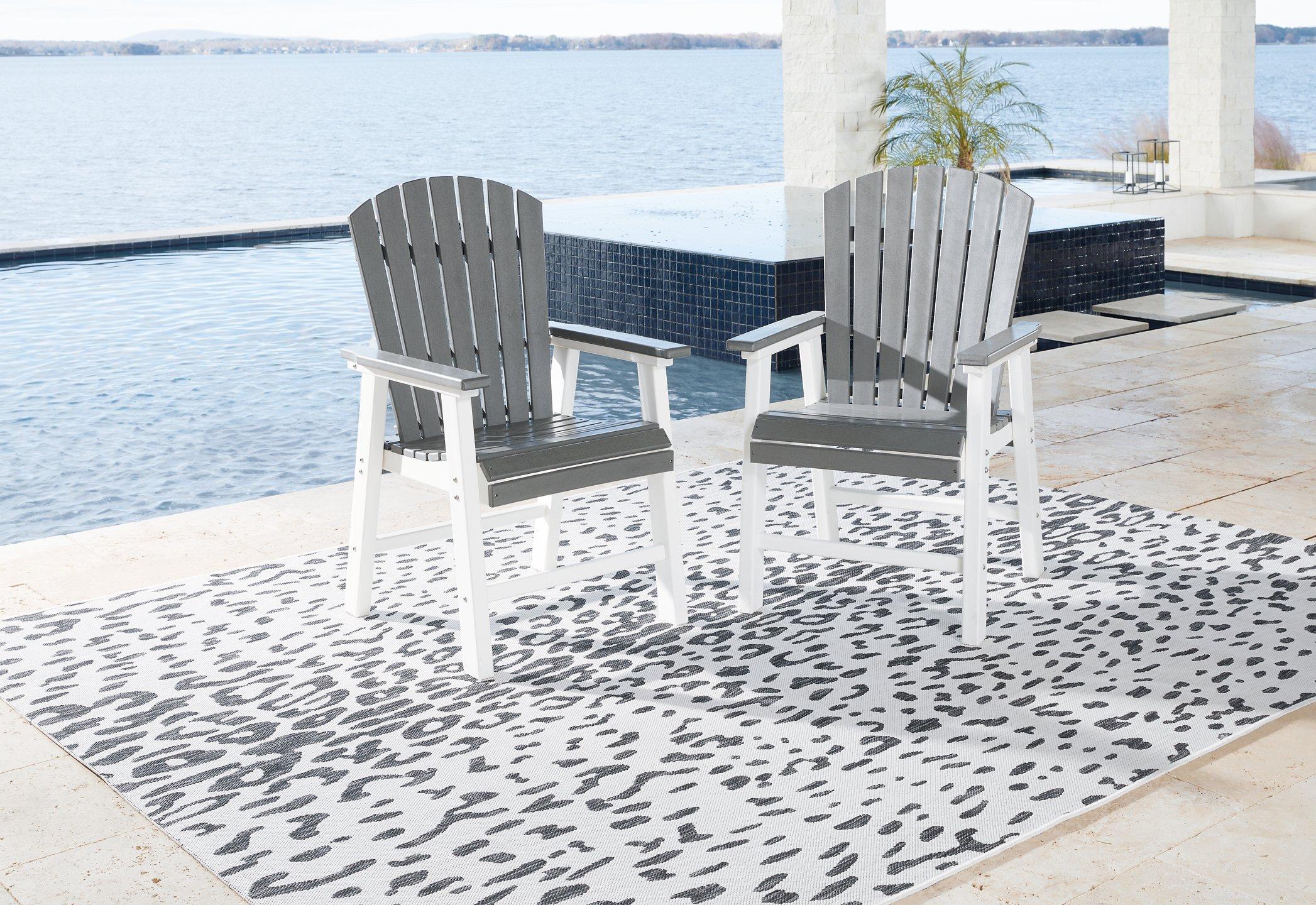 Transville Outdoor Dining Arm Chair (Set of 2) - Luxury Home Furniture (MI)