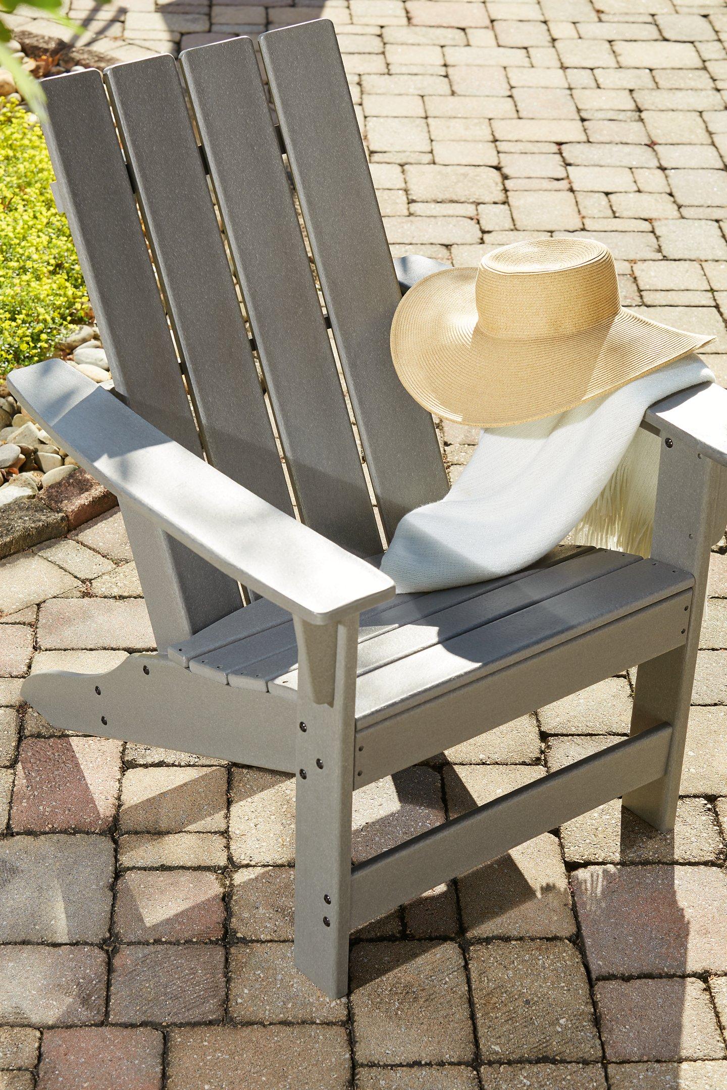 Visola Outdoor Adirondack Chair Set with End Table - Luxury Home Furniture (MI)