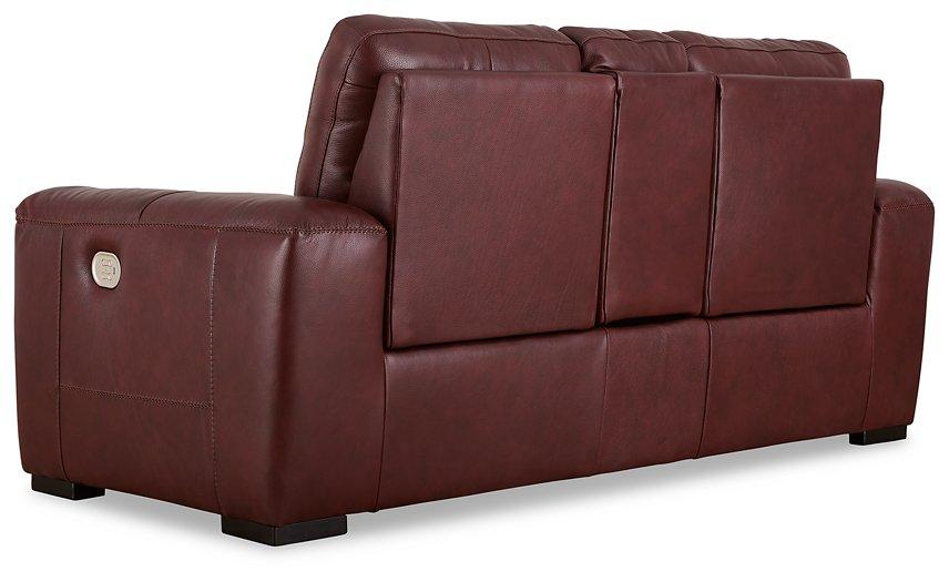 Alessandro Power Reclining Loveseat with Console - Luxury Home Furniture (MI)