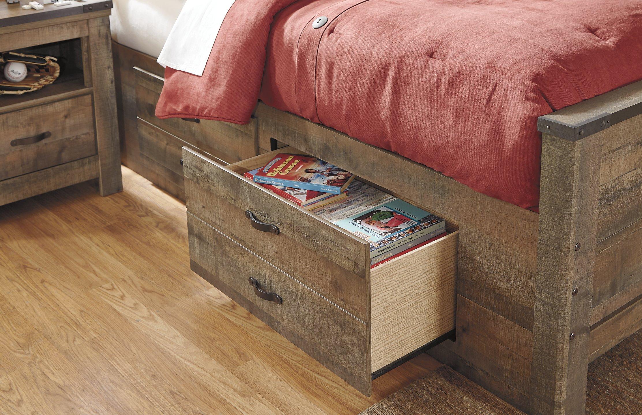 Trinell Youth Bed with 2 Storage Drawers - Luxury Home Furniture (MI)