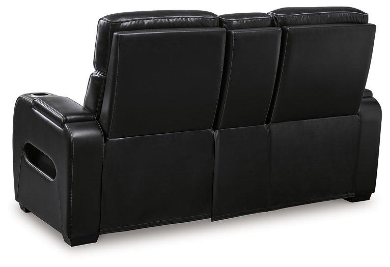 Boyington Power Reclining Loveseat with Console - Luxury Home Furniture (MI)