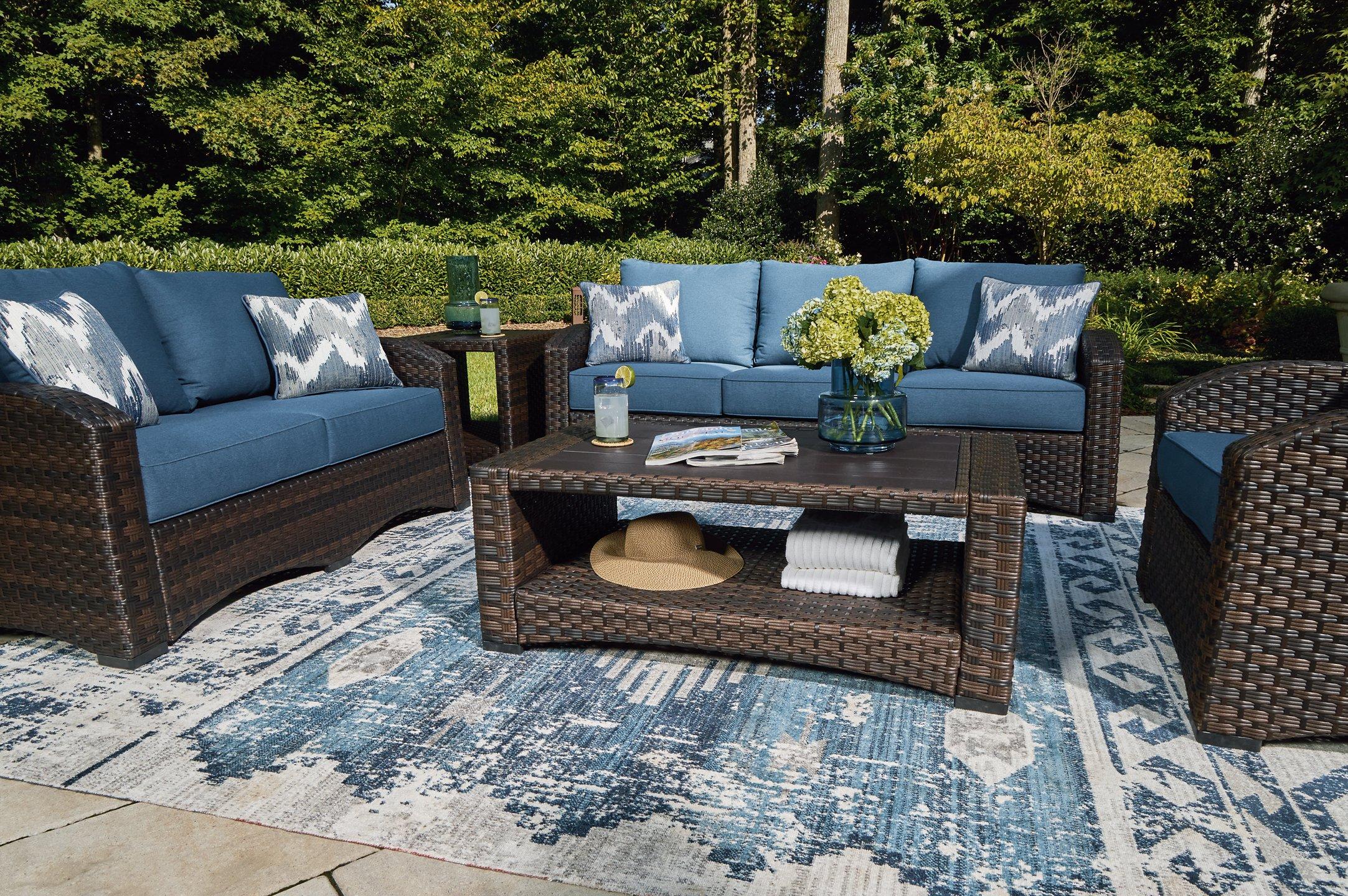 Windglow Outdoor Sofa with Cushion - Luxury Home Furniture (MI)
