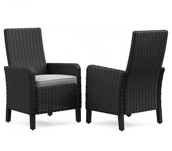 Beachcroft Outdoor Arm Chair with Cushion (Set of 2) - Luxury Home Furniture (MI)