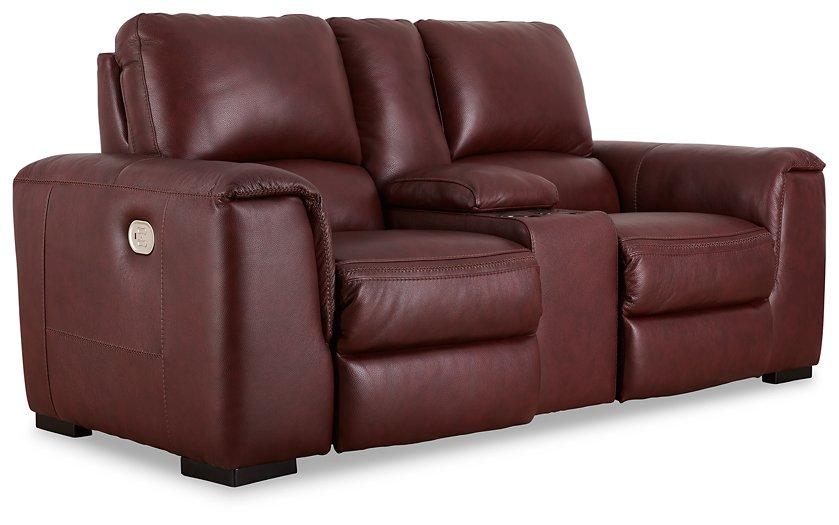 Alessandro Power Reclining Loveseat with Console - Luxury Home Furniture (MI)