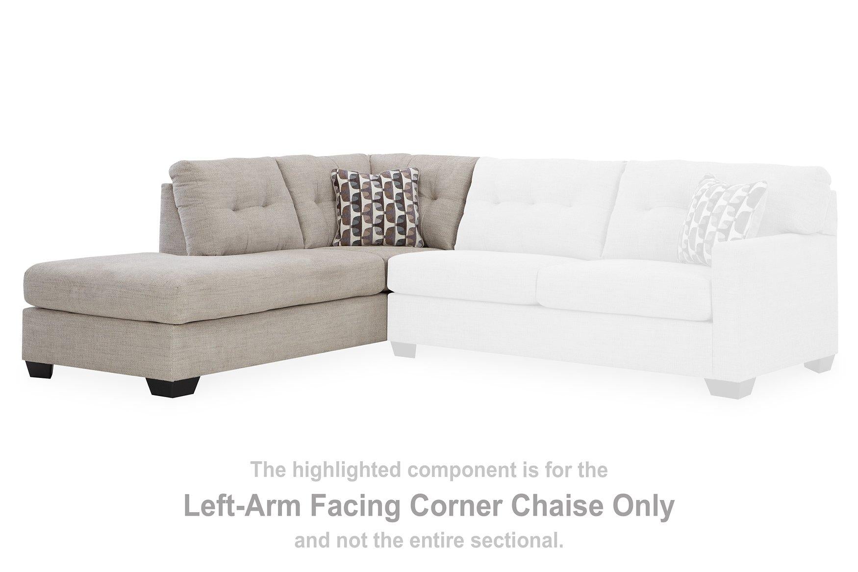 Mahoney 2-Piece Sleeper Sectional with Chaise - Luxury Home Furniture (MI)