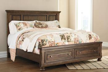 Flynnter Bed with 2 Storage Drawers - Luxury Home Furniture (MI)