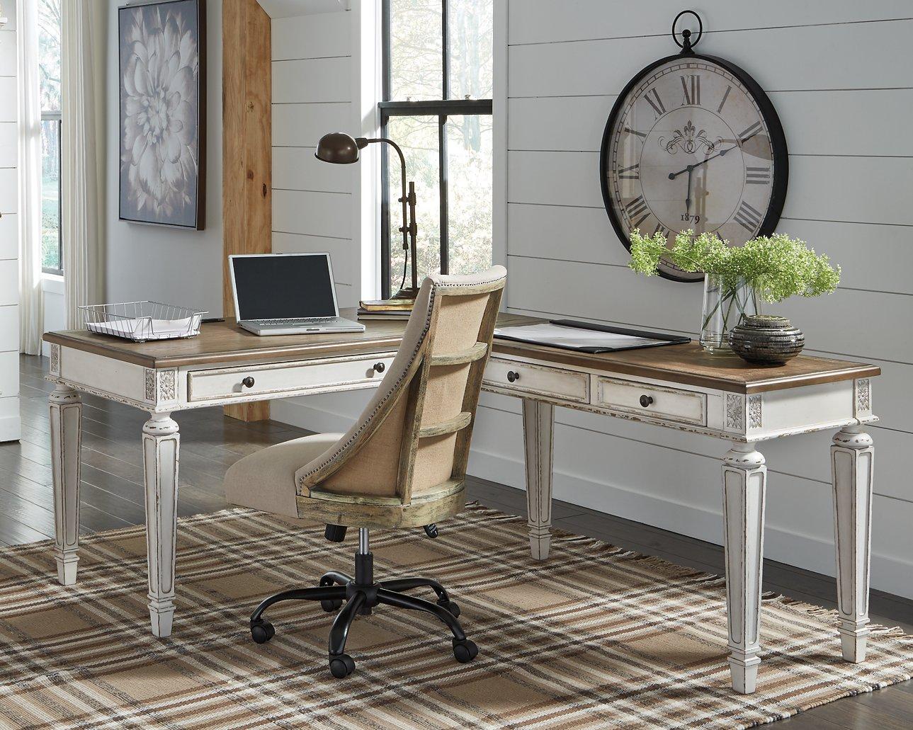 Realyn 2-Piece Home Office Lift Top Desk - Luxury Home Furniture (MI)