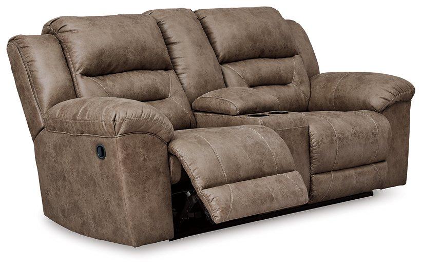 Stoneland Reclining Loveseat with Console - Luxury Home Furniture (MI)
