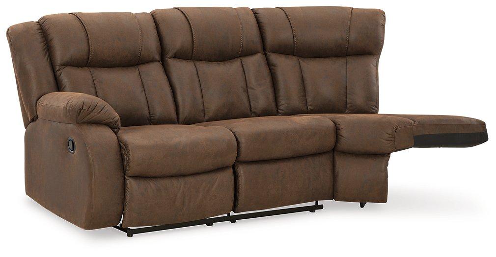 Trail Boys 2-Piece Reclining Sectional - Luxury Home Furniture (MI)