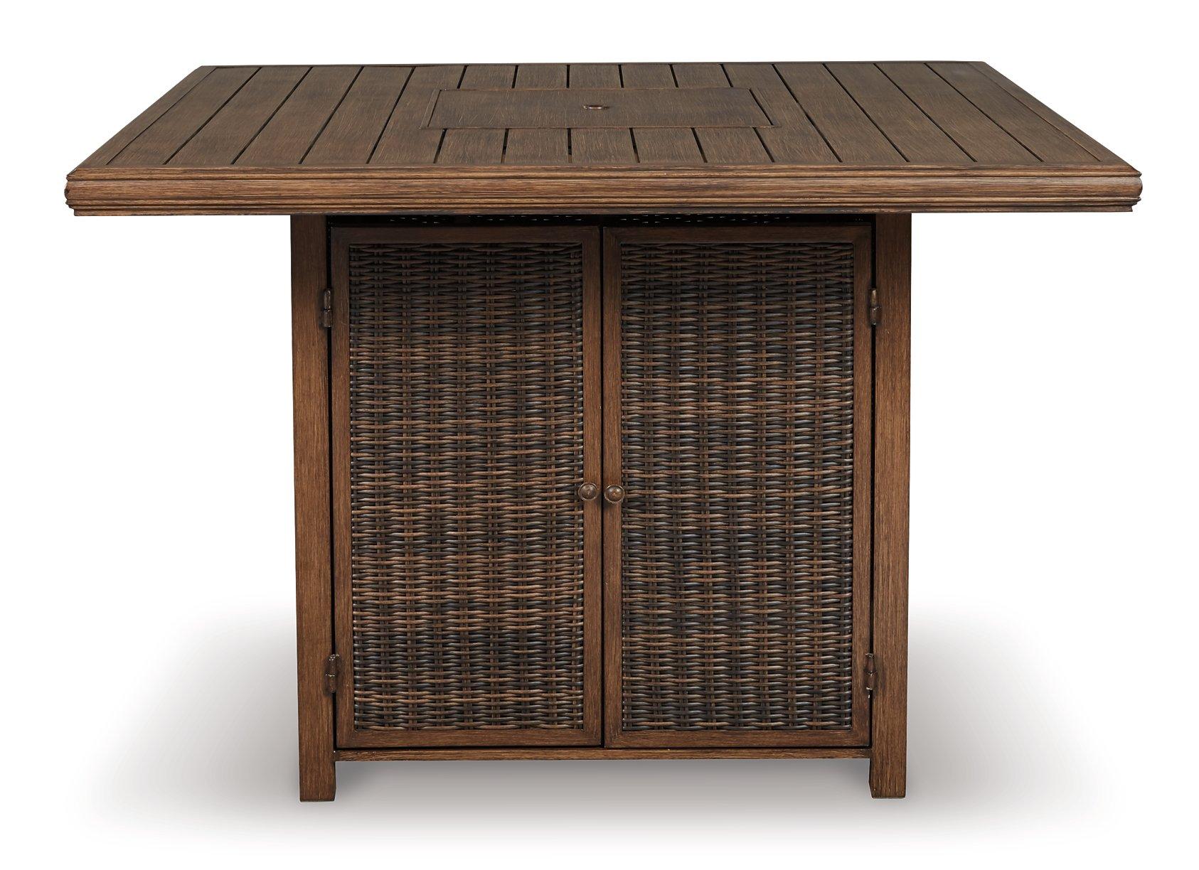 Paradise Trail Outdoor Counter Height Dining Table with 4 Barstools - Luxury Home Furniture (MI)