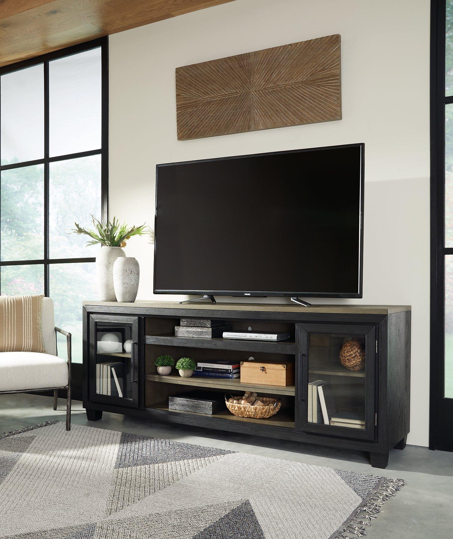 Foyland 83" TV Stand with Electric Fireplace - Luxury Home Furniture (MI)