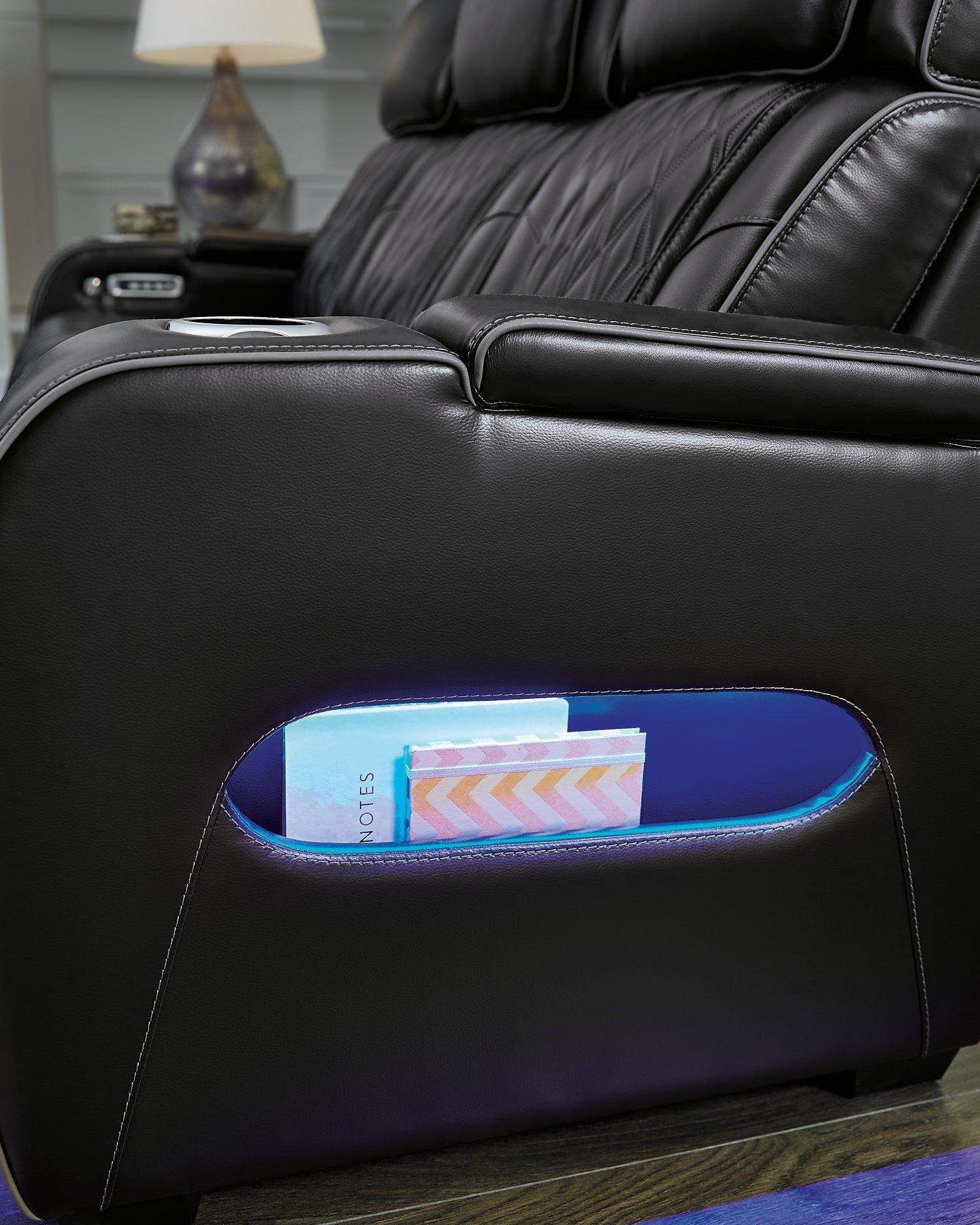 Boyington Power Reclining Loveseat with Console - Luxury Home Furniture (MI)